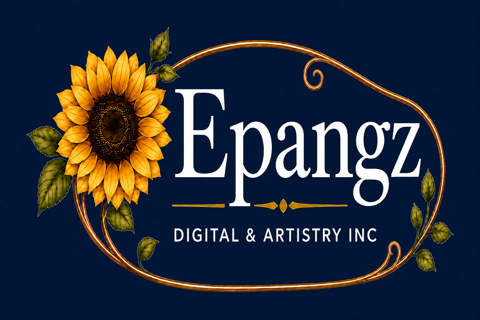 Epangz Digital & Artistry Inc. logo on navy blue